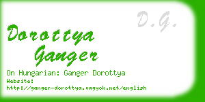 dorottya ganger business card